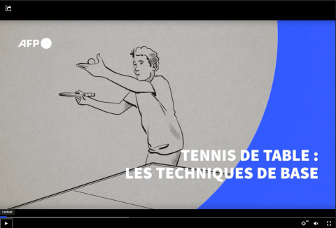 JO-2024 : Tennis de table, les techniques de base